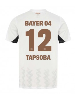 Bayer Leverkusen Edmond Tapsoba #12 Gostujuci Dres 2024-25 Kratak Rukavima